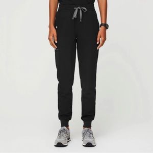 FIGS Black High Waisted Zamora™ Jogger Scrub Pants